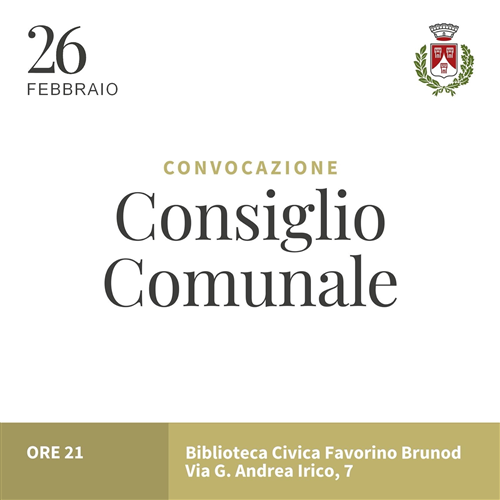 Convocazione Consiglio Comunale