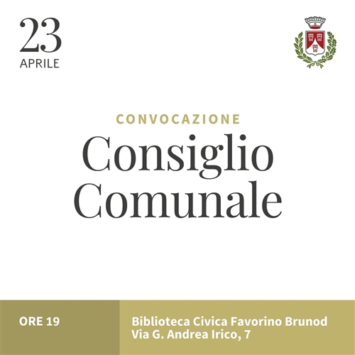 Convocazione Consiglio Comunale