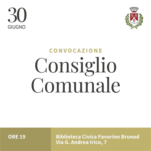 Convocazione Consiglio Comunale