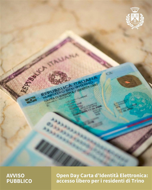 Open Day dedicato alla Carta dIdentità Elettronica (CIE)